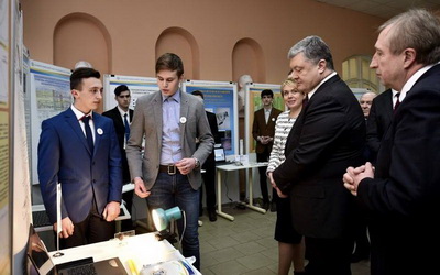 Юный ученый из Сумщины встретился с президентом Порошенко