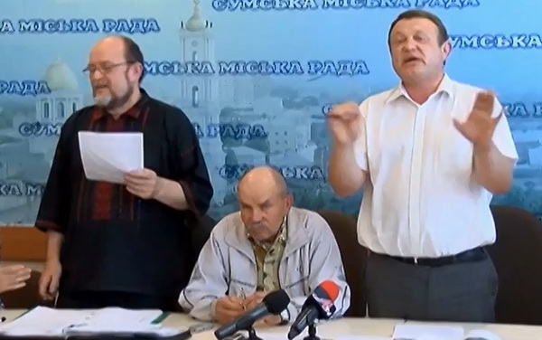 Члены Общественного Совета сумского Майдана снова едва не подрались