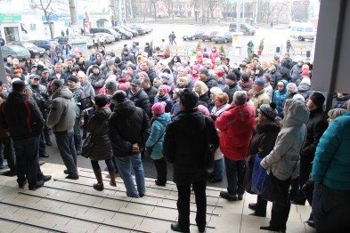 Протест предпринимателей в универмаге "Киев"